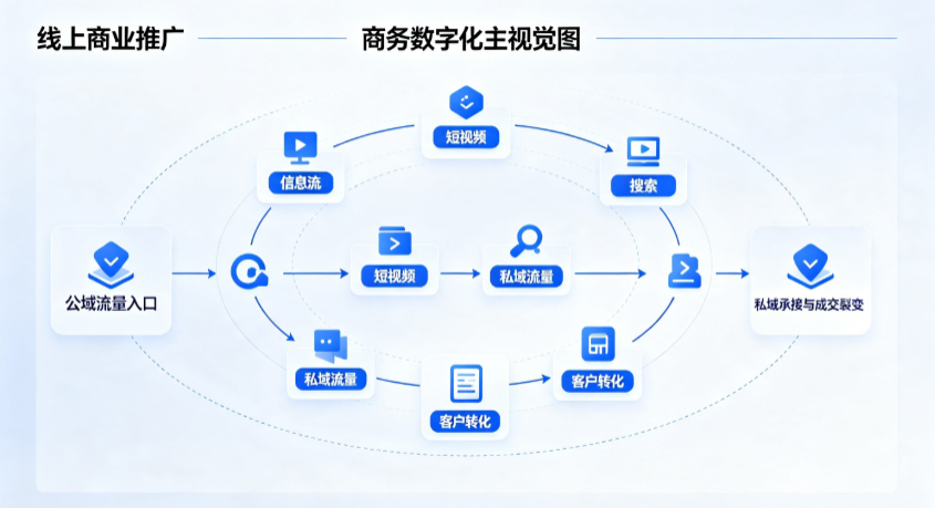 三河市线上商业推广怎么做？全域流量闭环搭建与低成本转化实战指南